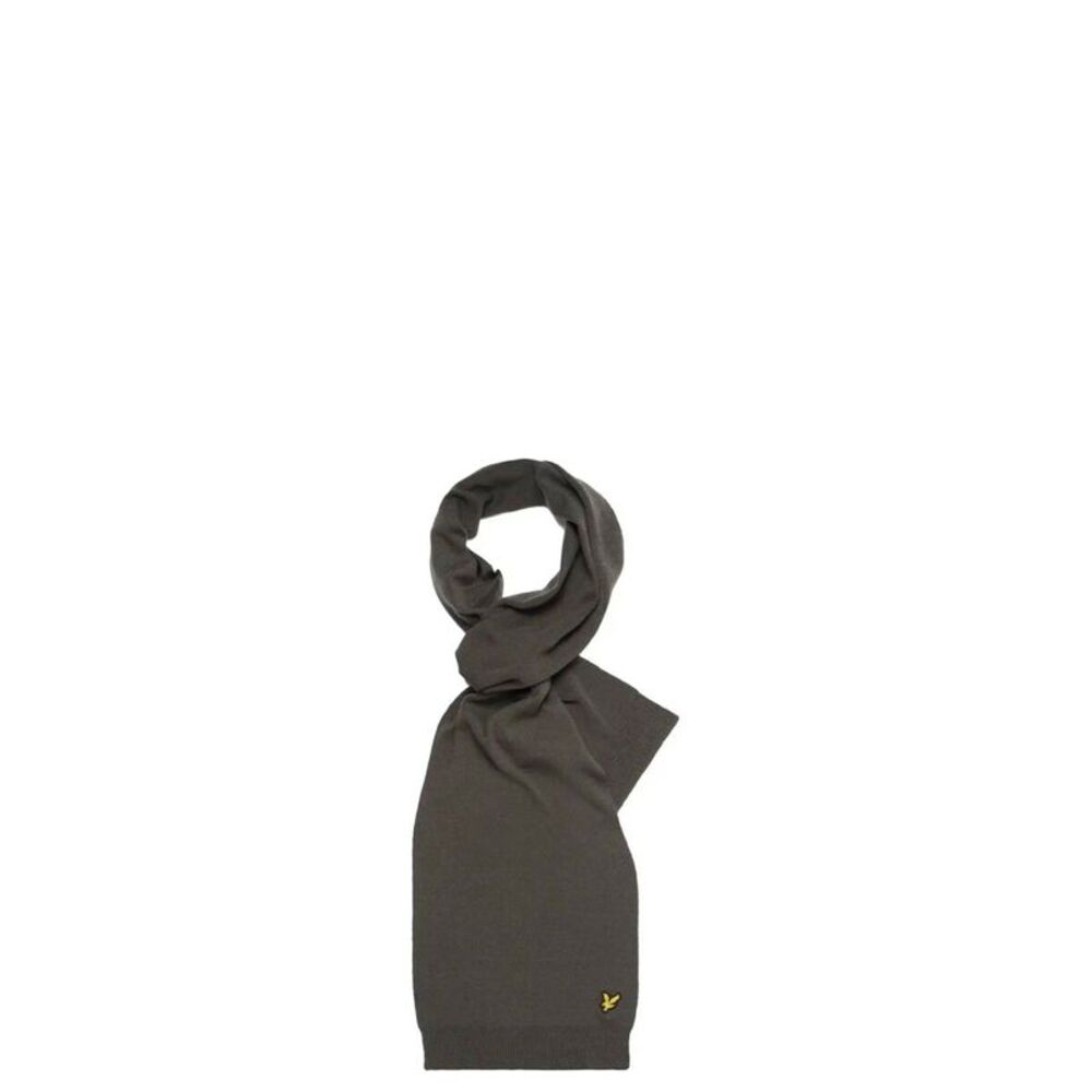 Lyle & Scott Lambswool Scarf Dark Grey Men Scarves